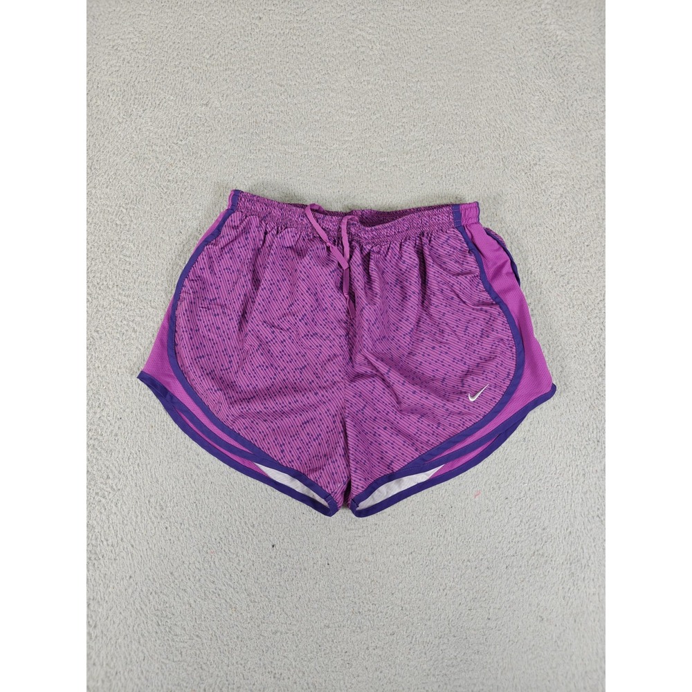 Nike Running Shorts Womens Medium Purple Dri-FIT Tempo Print Liner 719777-565 - Picture 1 of 13